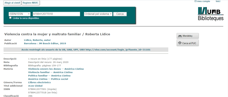 Biblioteca de la Universidad Autónoma de Barcelona_España